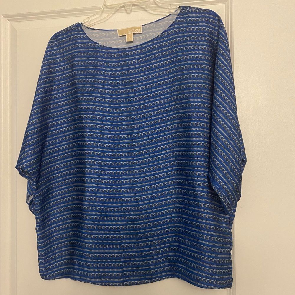 MICHAEL Michael Kors Blue Patterned Blouse